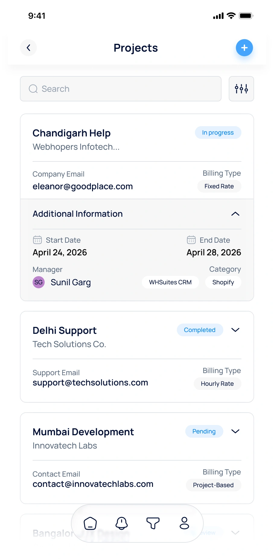 Project Tracking