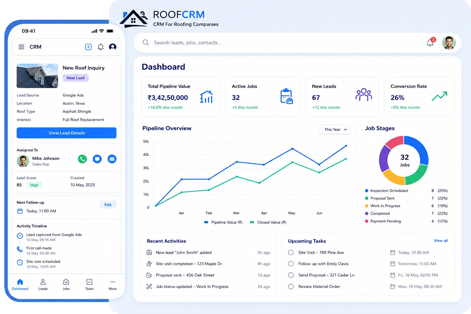 CRM For Roofing Companies
