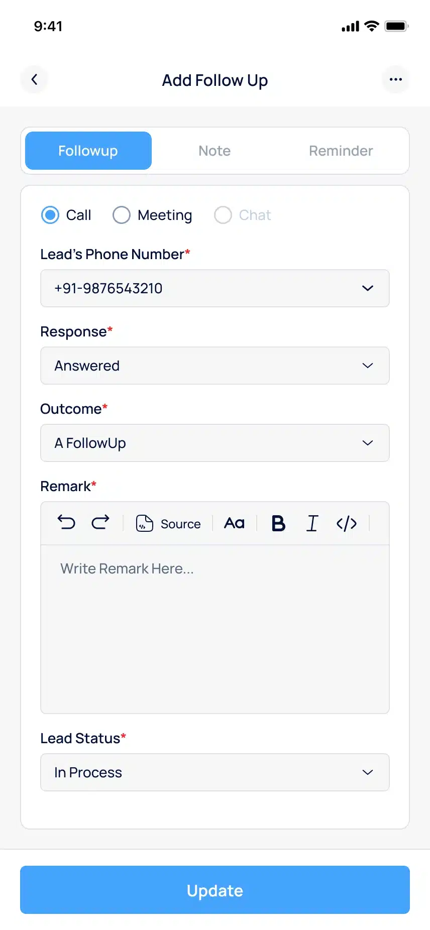 Contact & Lead Management Contact and Lead Management