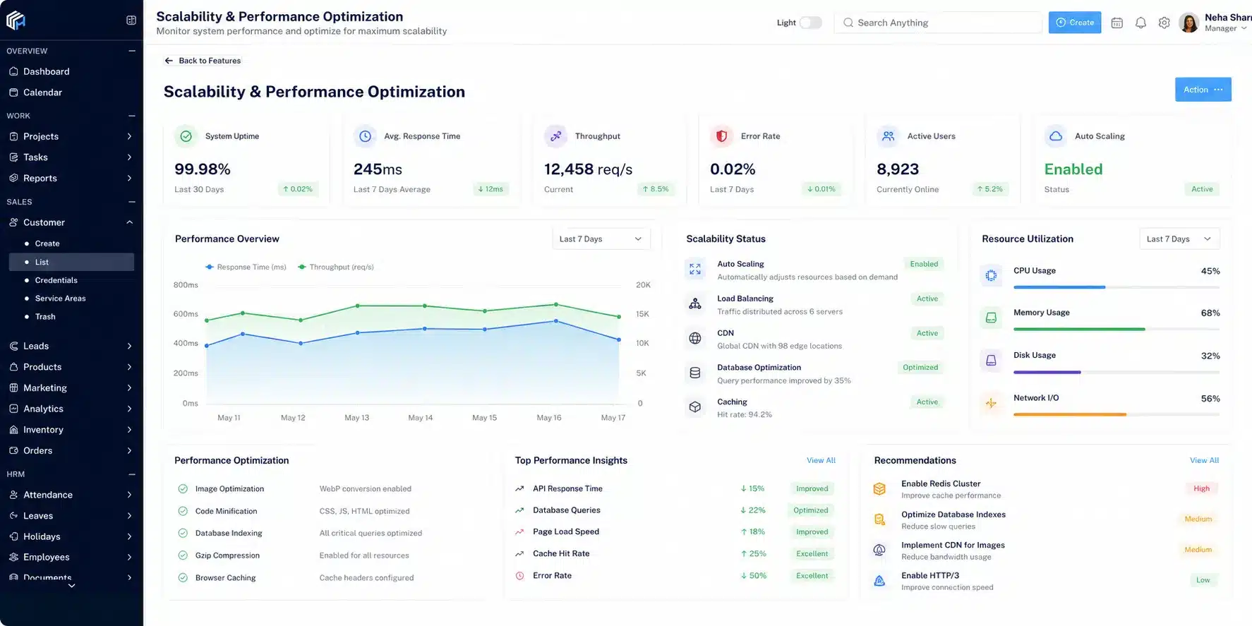Scalability & Performance Optimization Scalability & Performance Optimization