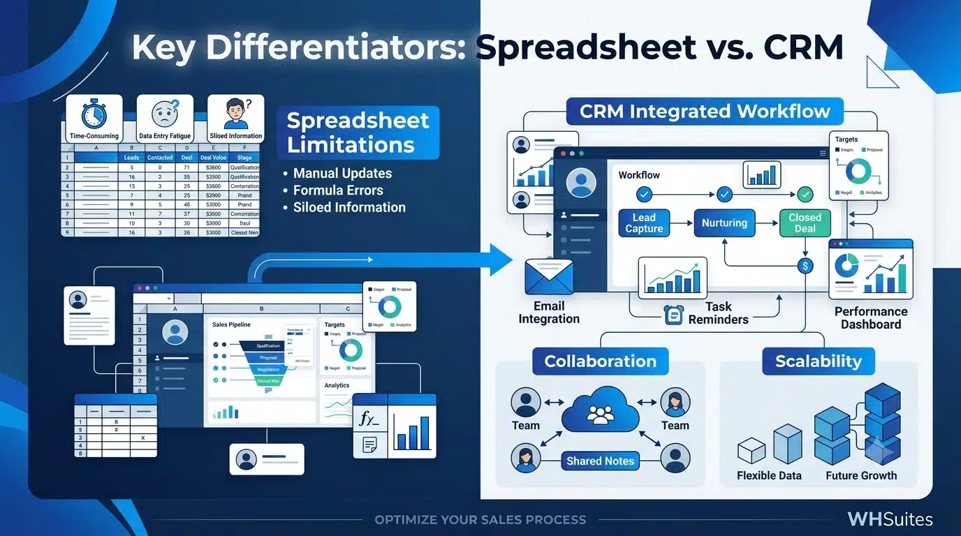 Spreadsheet vs CRM: Which Is Best for Managing Sales? Spreadsheet CRM vs. CRM Which Is Best for Managing Sales