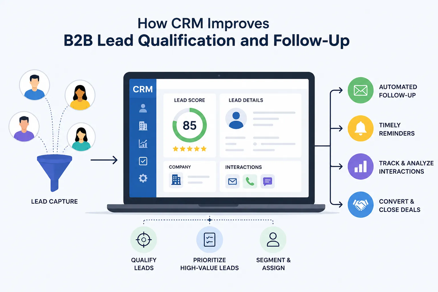 How CRM Improves B2B Lead Qualification & Follow-Up How CRM Improves B2B Lead Qualification and Follow-Up