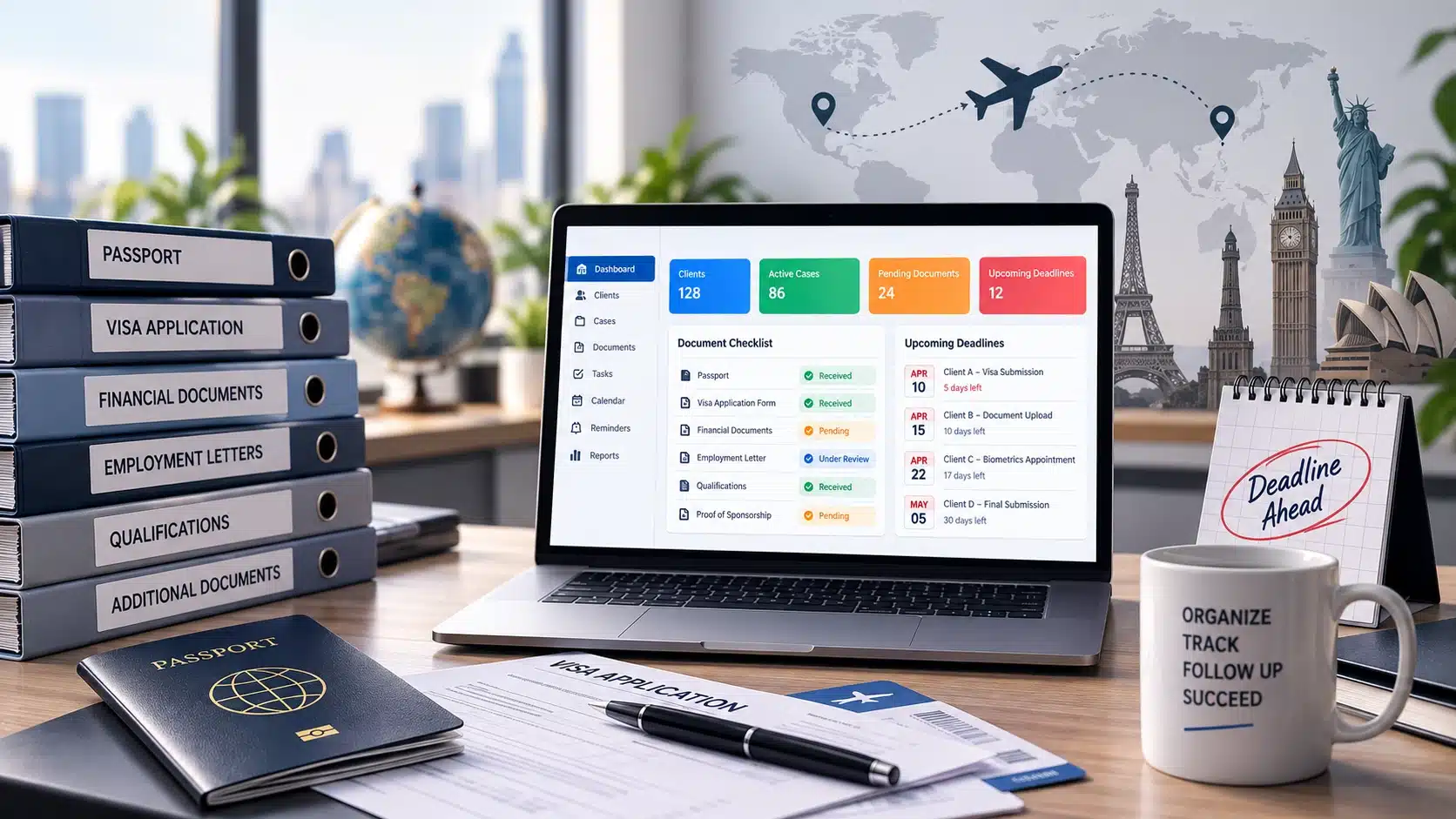 Document & Deadline Management for Immigration Consultants Using CRM