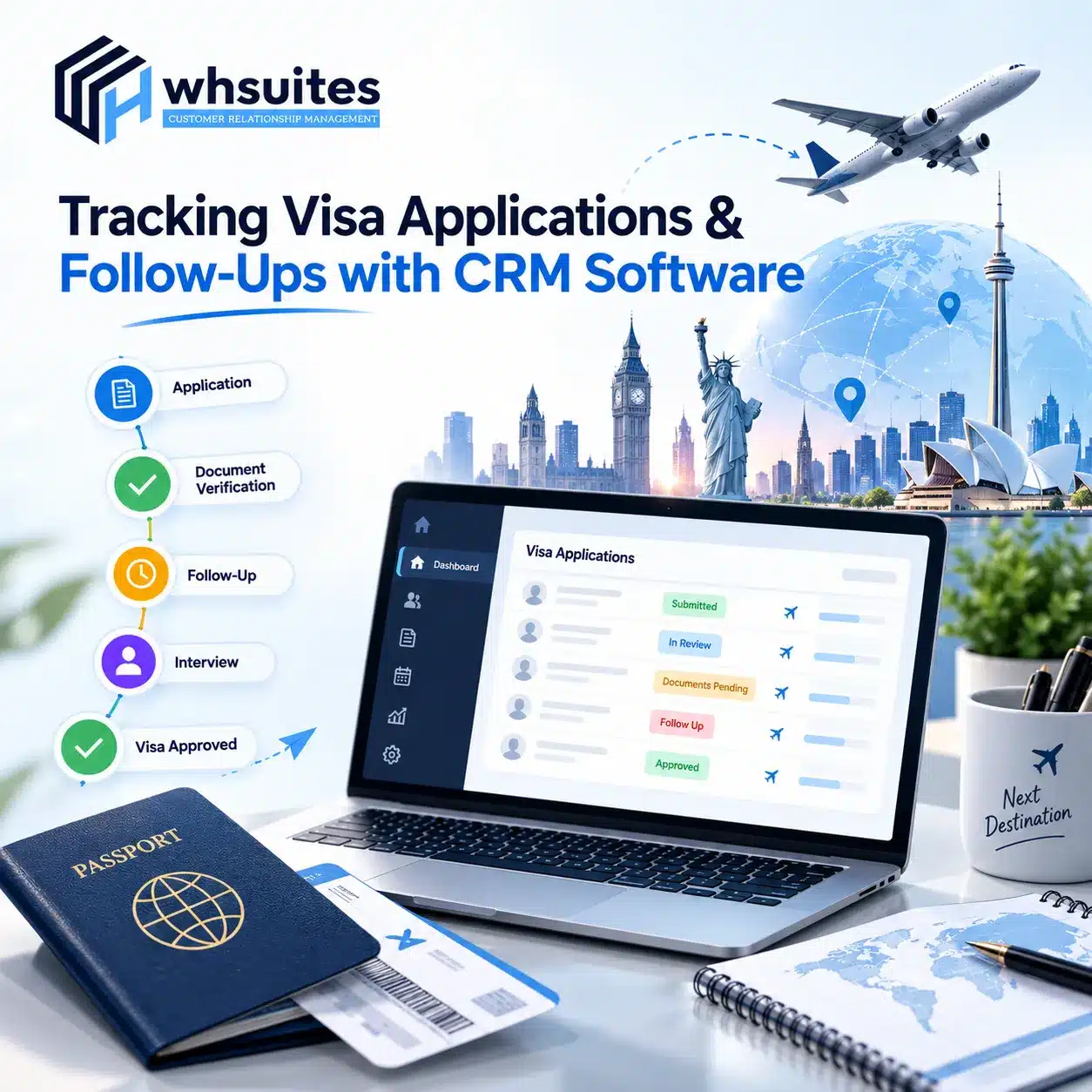 Tracking Visa Applications & Follow-Ups with CRM Software